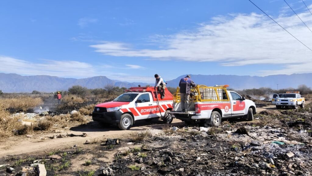 Controlaron un incendio forestal que afectó más de 15 hectáreas en la zona de Ruta 25 Vicky incendio