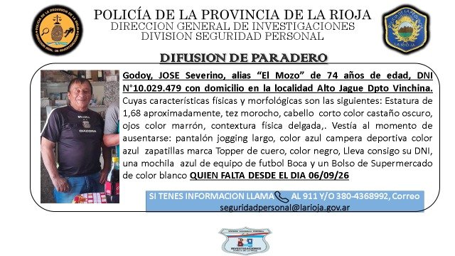 Alerta máxima en Vinchina: buscan desesperadamente a un hombre de 74 años desaparecido WhatsApp Image 2026 09 07 at 1.09.51 AM