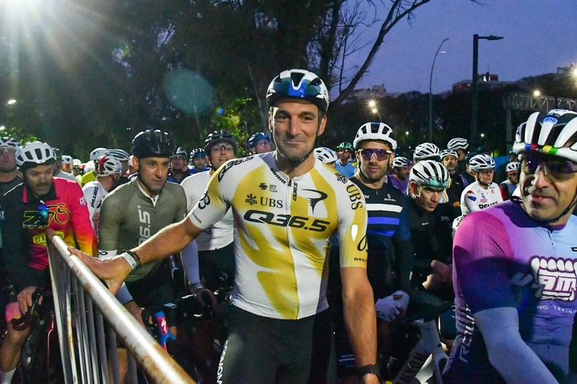 Scaloni compitió en los 129 km del Gran Fondo Buenos Aires IMG 7675